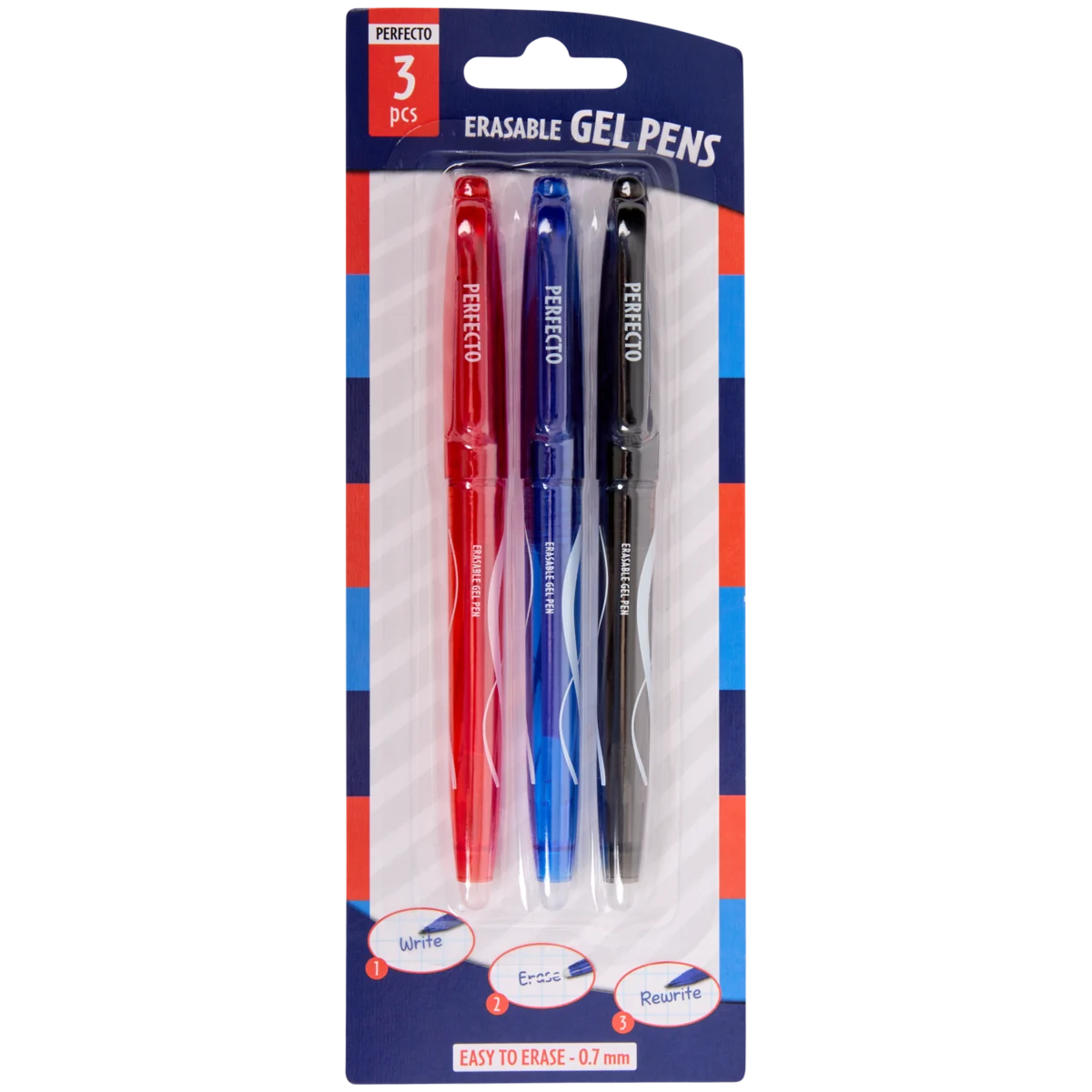 Penna Gel Cancellabile Termicamente - Punta 0.5mm, 2 Rosse + 4 Blu + 22 Ricariche - Foto 4