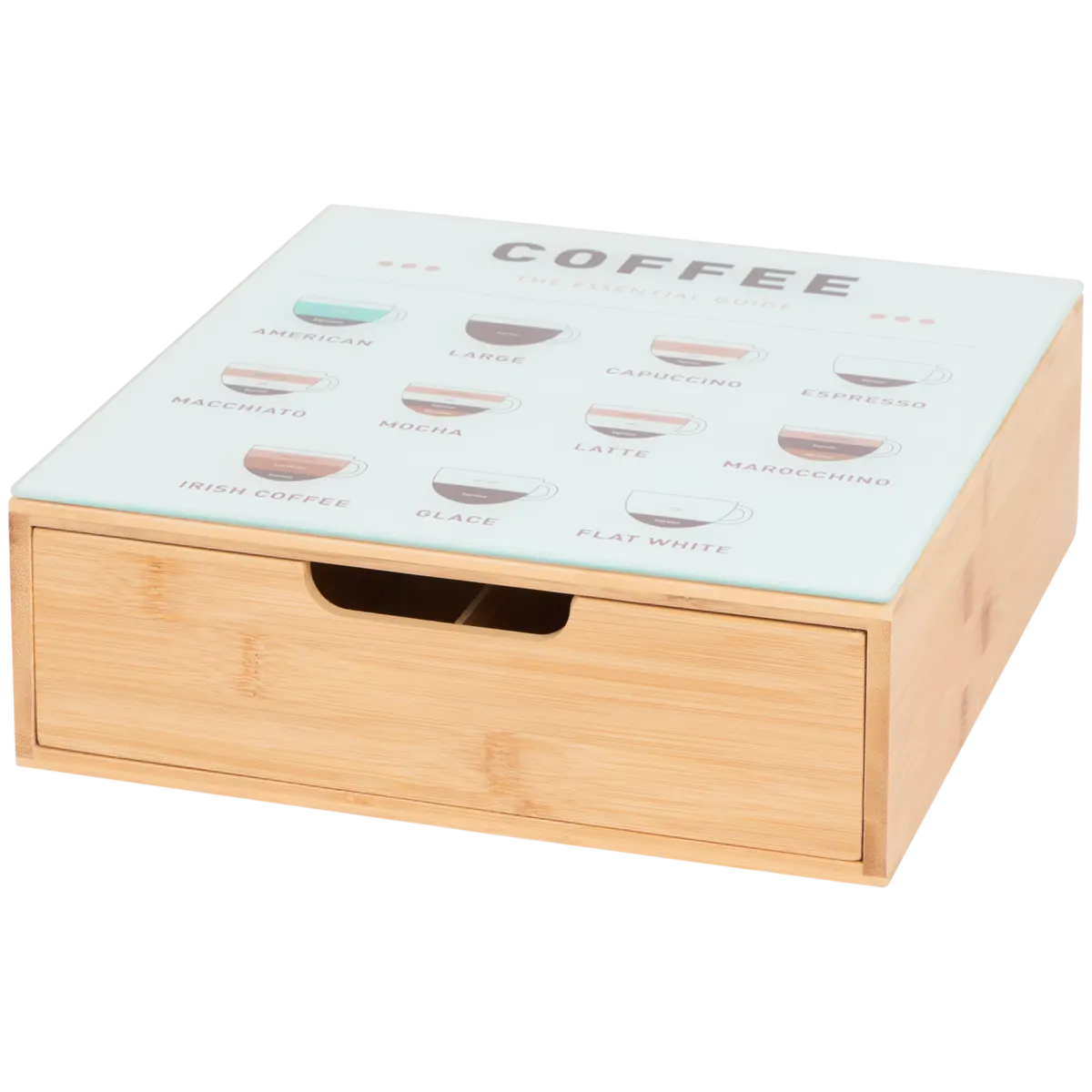 GANAZONO Kaffee- Und Teestation Mit 9 Fächern – Ordentlicher Organizer Für Küche & Büro