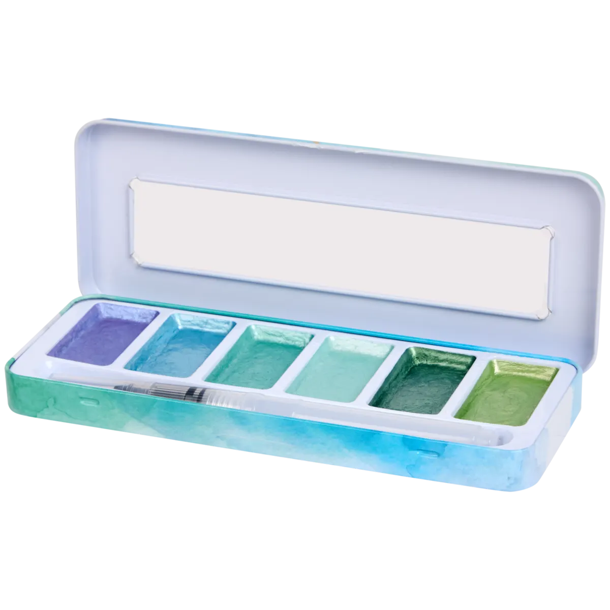 Set Acquerelli Metallizzati ANTEK ART - 24 Colori Metallici E Glitter In Custodia Portatile