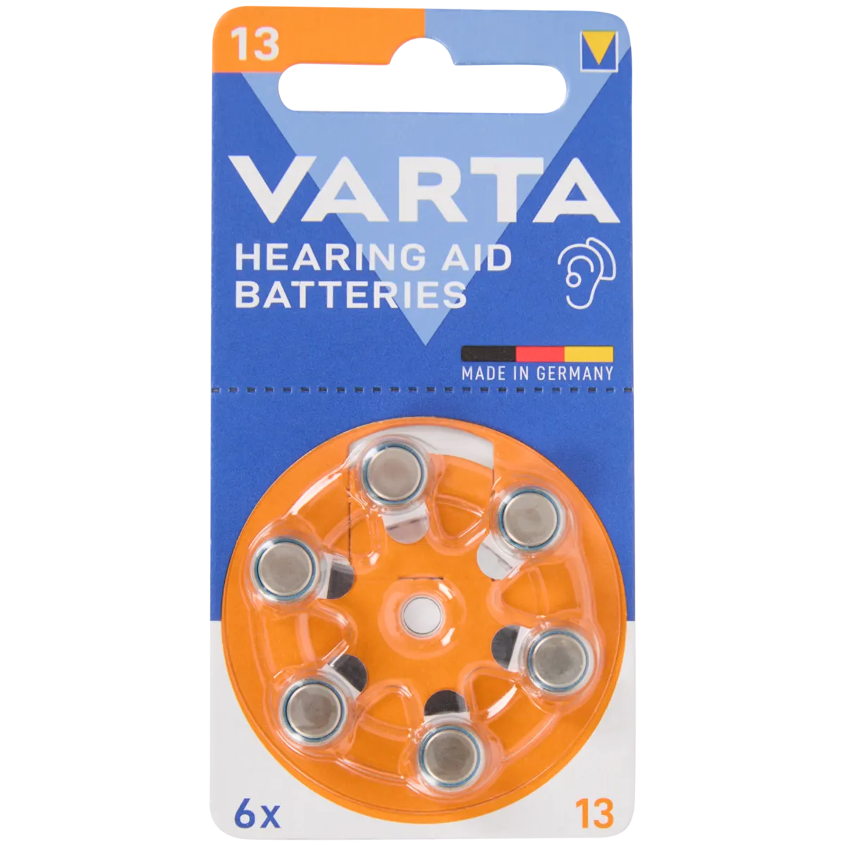 60 batterie per apparecchi acustici Varta Power One taglia 13 PR48 10x6 blist