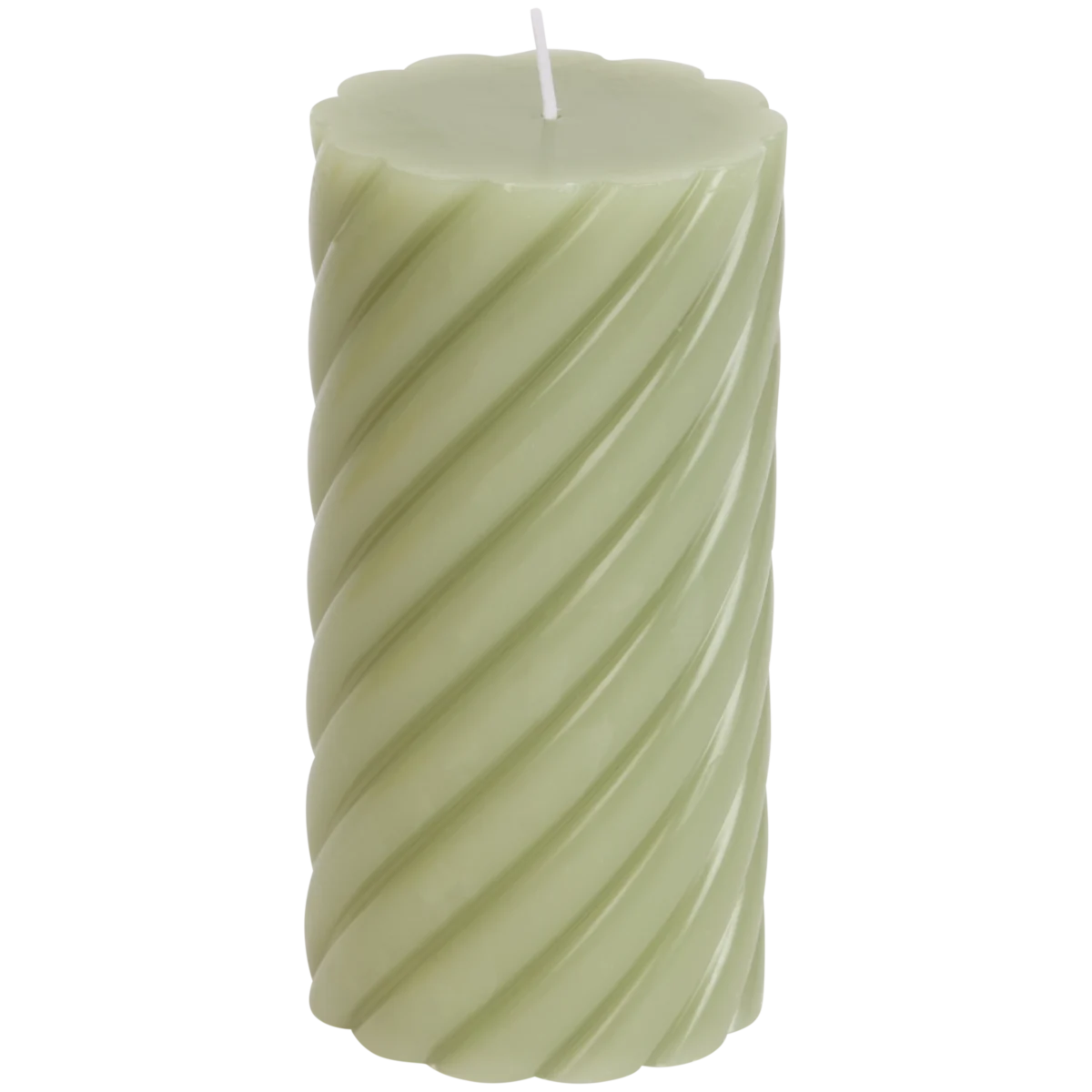 Geriffelte Stumpenkerze – Ø 7 x 14,5 cm