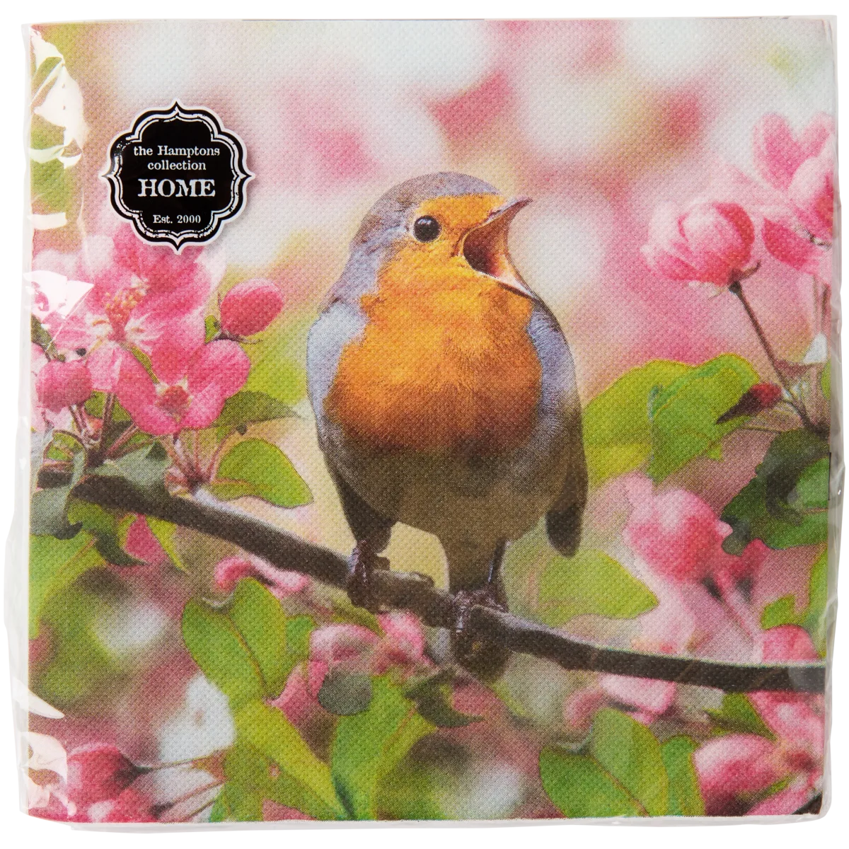 Tovaglioli Happy SPRING PRIMAVERA 33x33cm - 20 Pezzi, 3 Strati, Confezione Richiudibile - FSC