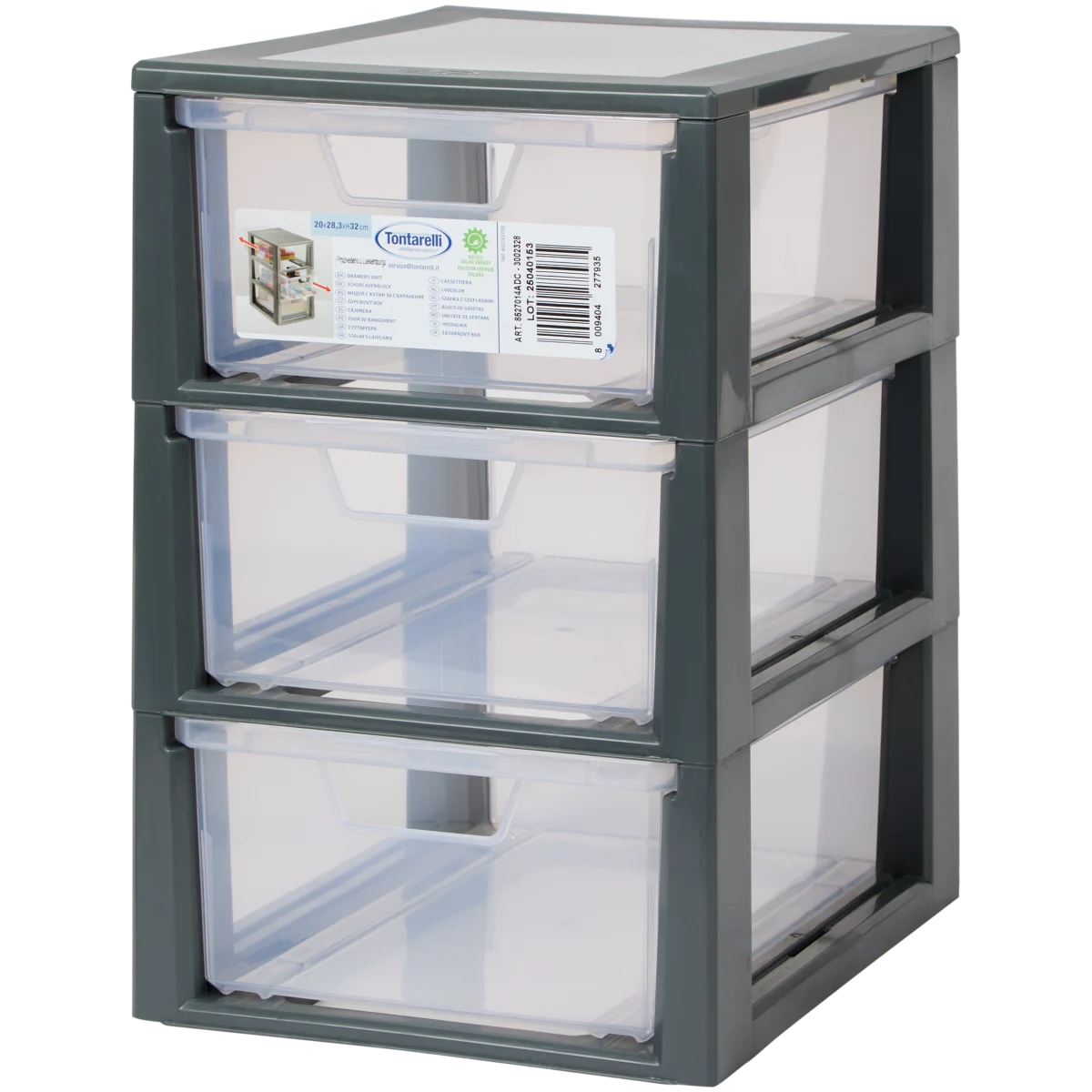 Organizator cu sertare Linea Tontarelli – 20 x 28,5 x 32 cm