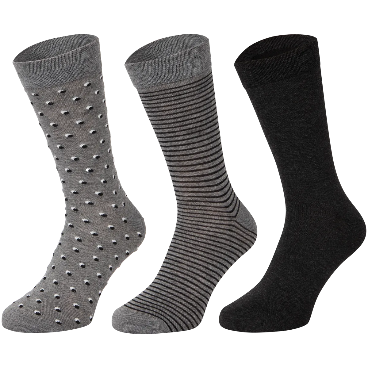 BARGAIN BUNDLE Calzini da uomo in bambù, taglia 40-46, confezione multipla, 7 paia, Nero , 7-11 Plus