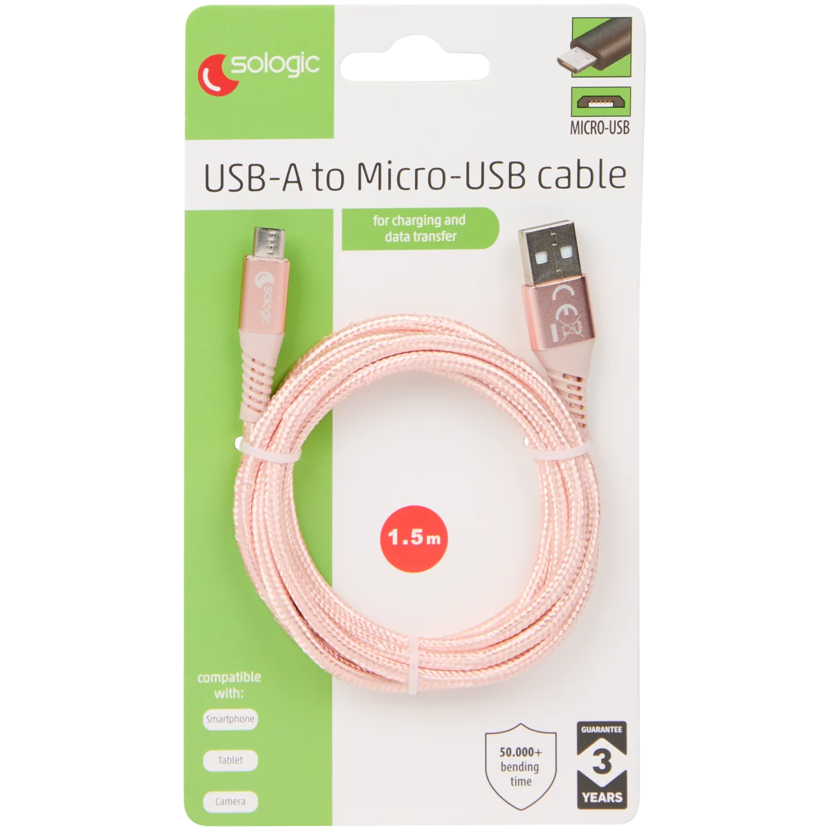 ANS 1700-0122: Cavo dati - ricarica USB spina C >Type-C, nero, 2 m da