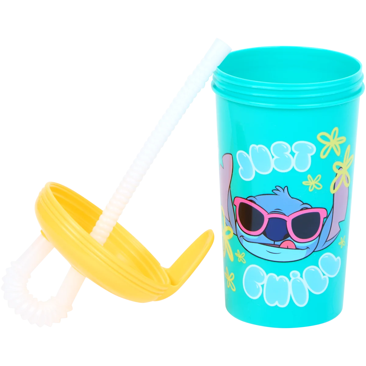 Becher mit Trinkhalm