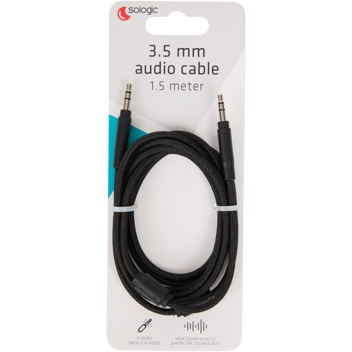 Cablu audio Sologic AUX – 1,5 m | Action RO