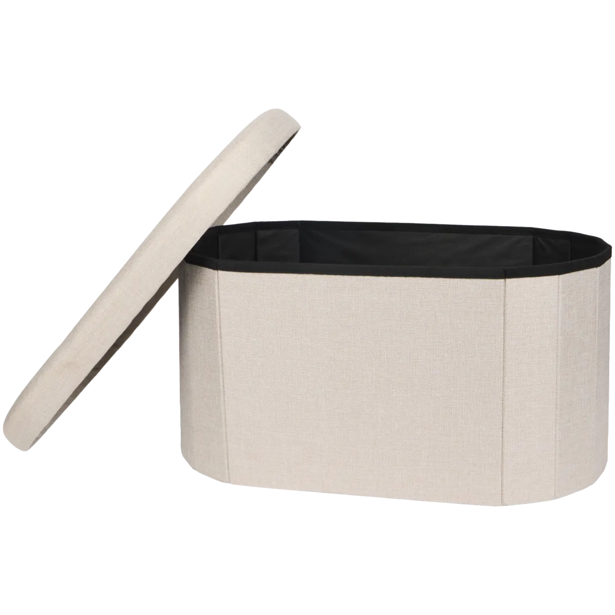 Hocker mit Stauraum – 39,5 x 71 x 38,5 cm, Weiß