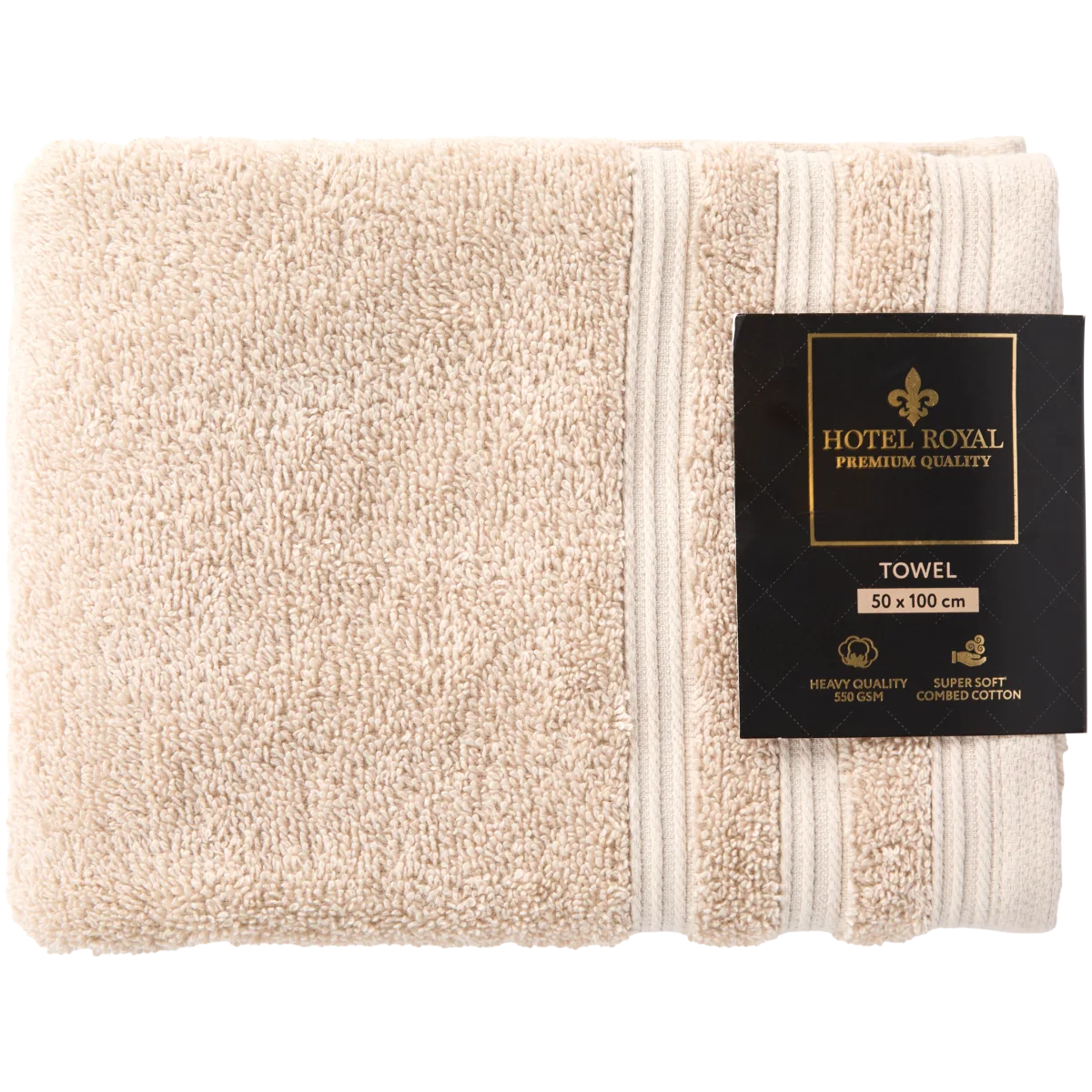 Hotel Royal Handtuch Beige – 50 x 100 cm