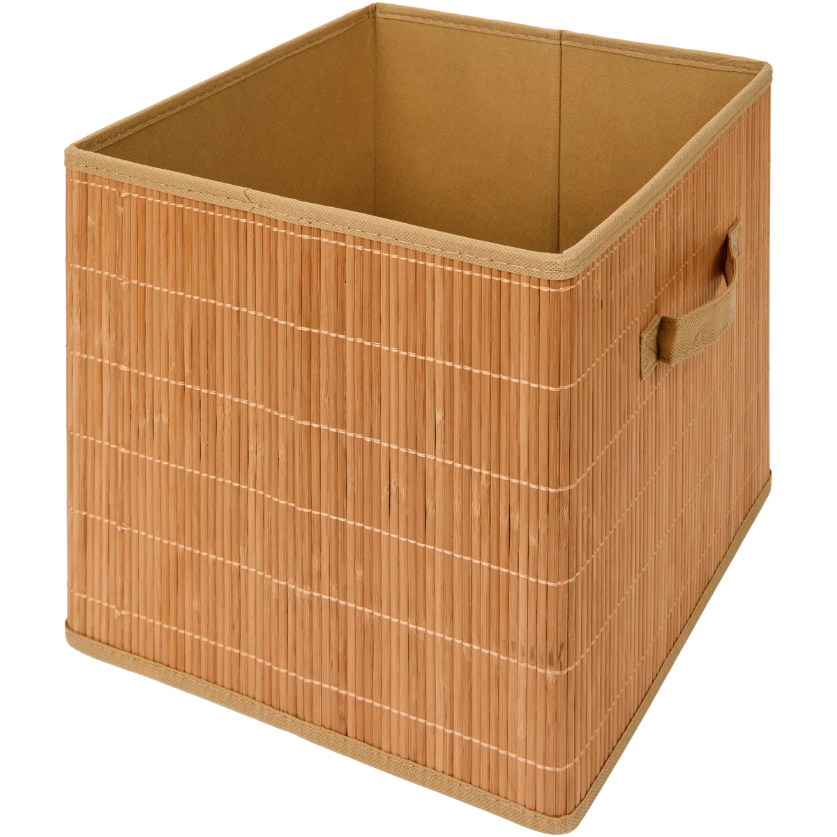 Ceste Vimini Con Coperchio Set 3x Ceste Portaoggetti HWC-C21 Bambù - Foto 3