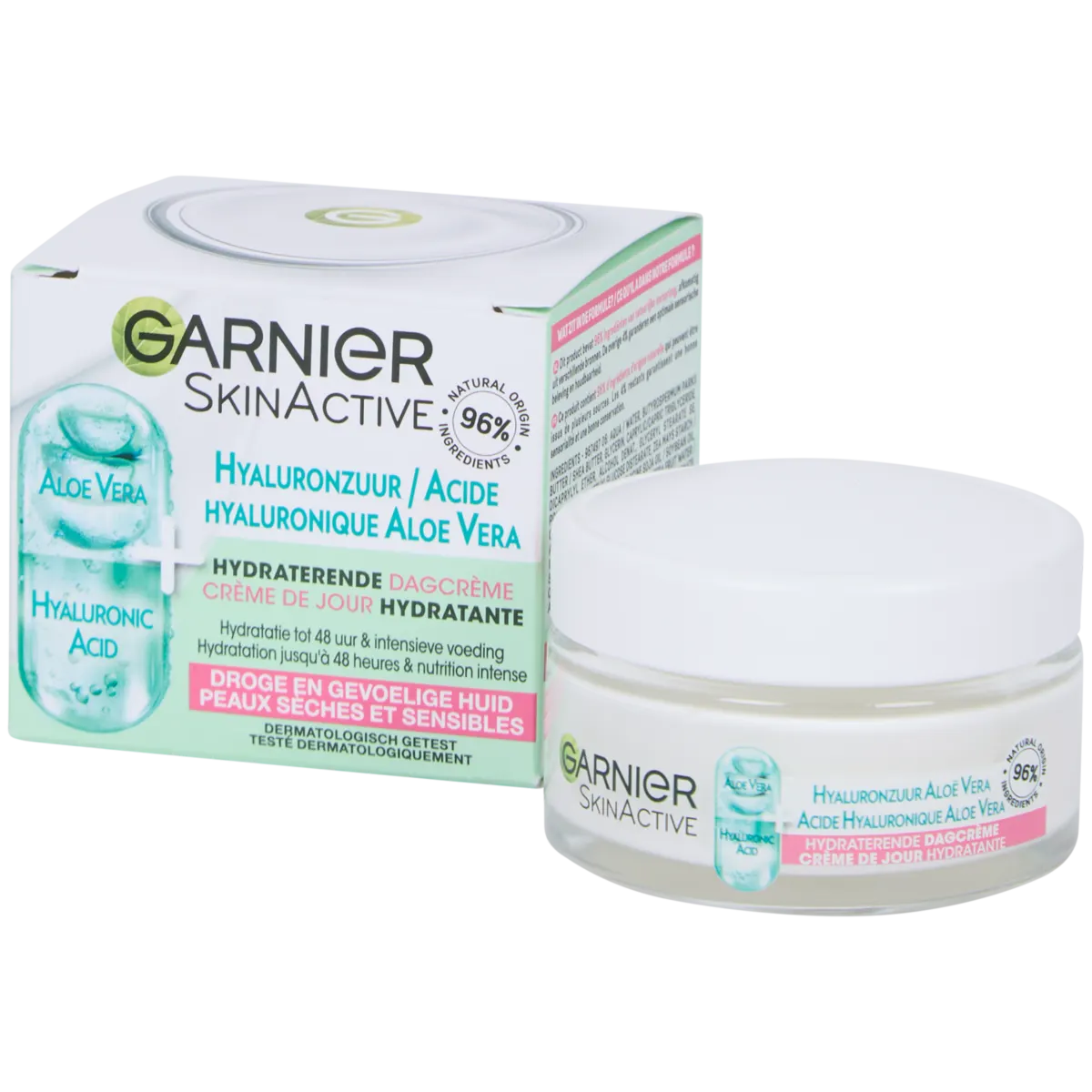 Crme de jour Garnier Skin Active Acide hyaluronique et Aloe Vera | Action  LU