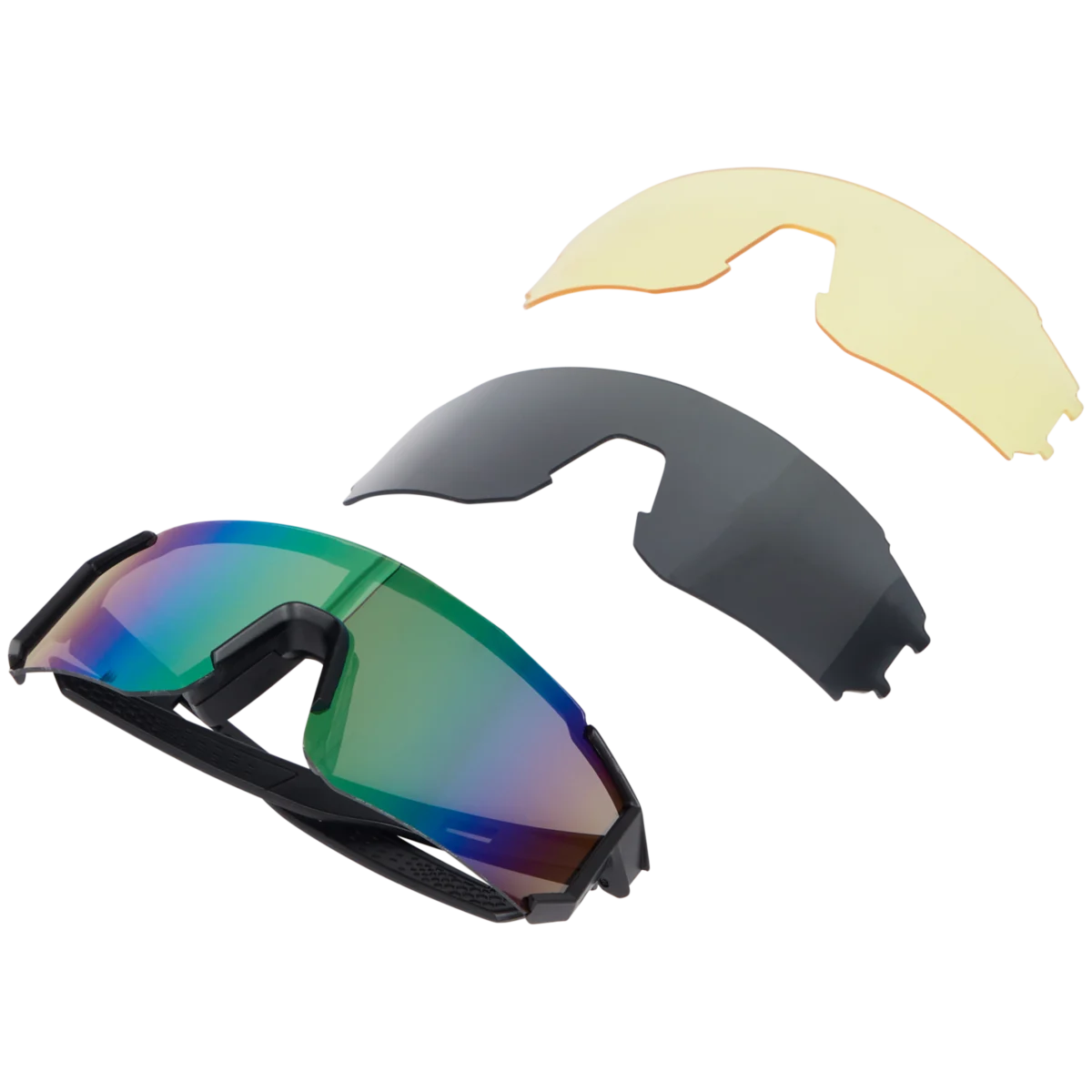 Gafas de sol para bicicleta Walfort – Negro, 3 piezas | Action ES