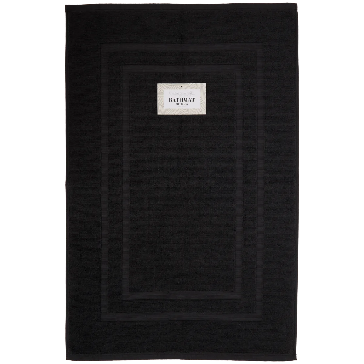 Tappetino Bagno In Ciniglia Effetto Metallico - Emma Barclay Taren - Nero 50x80 Cm - Morbido Cotone Con Trama Scintillante