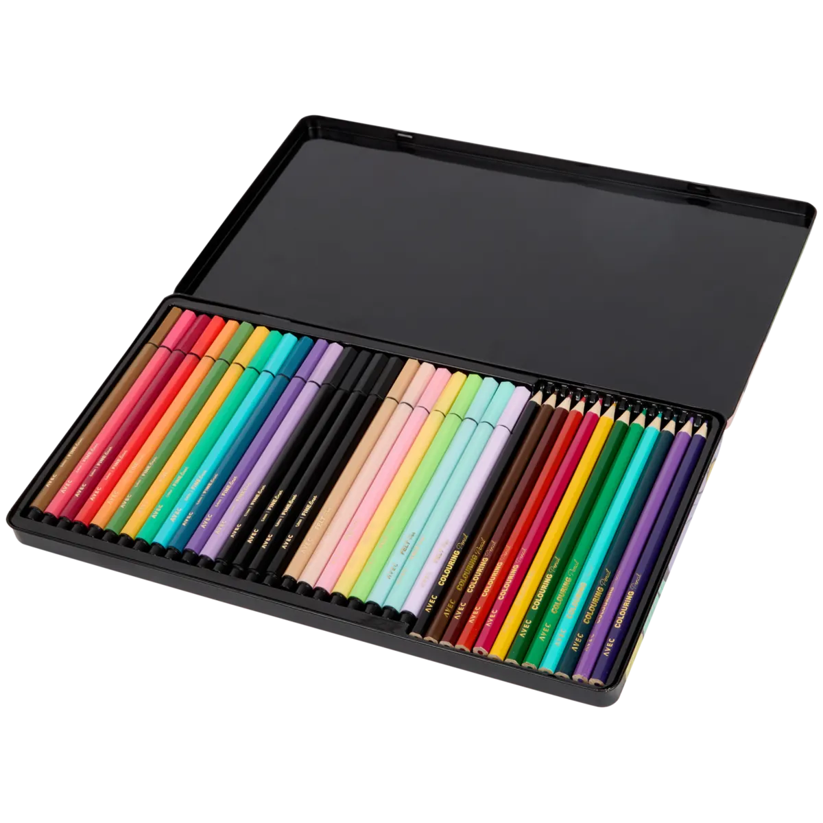 Set colorat în cutie Avec – 36 bucăți | Action RO