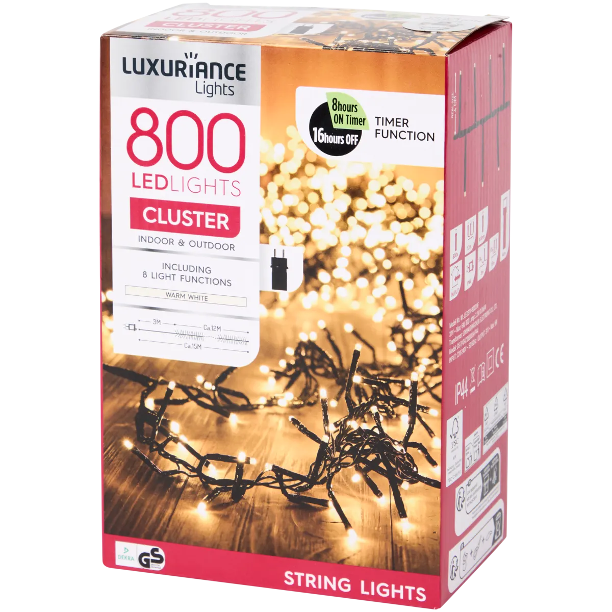Luxuriance Lights Weihnachtsbeleuchtung – 6W, 15 m