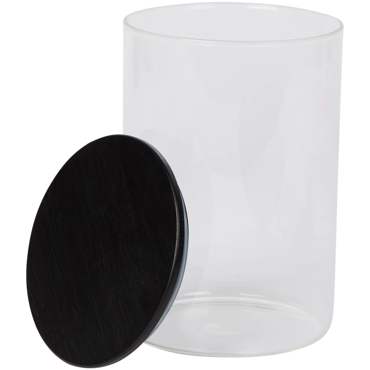 Vorratsglas mit Deckel – Bambus, Glas