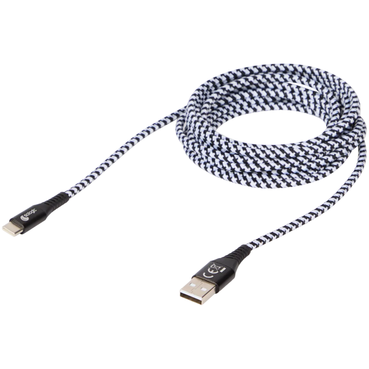 Cavo USB Tipo C 3 Metri Per Poco X3 NFC - Ricarica Rapida E Sincronizzazione Dati, Connettori In Alluminio, 480 Mbps, Resistente E Robusto - 2