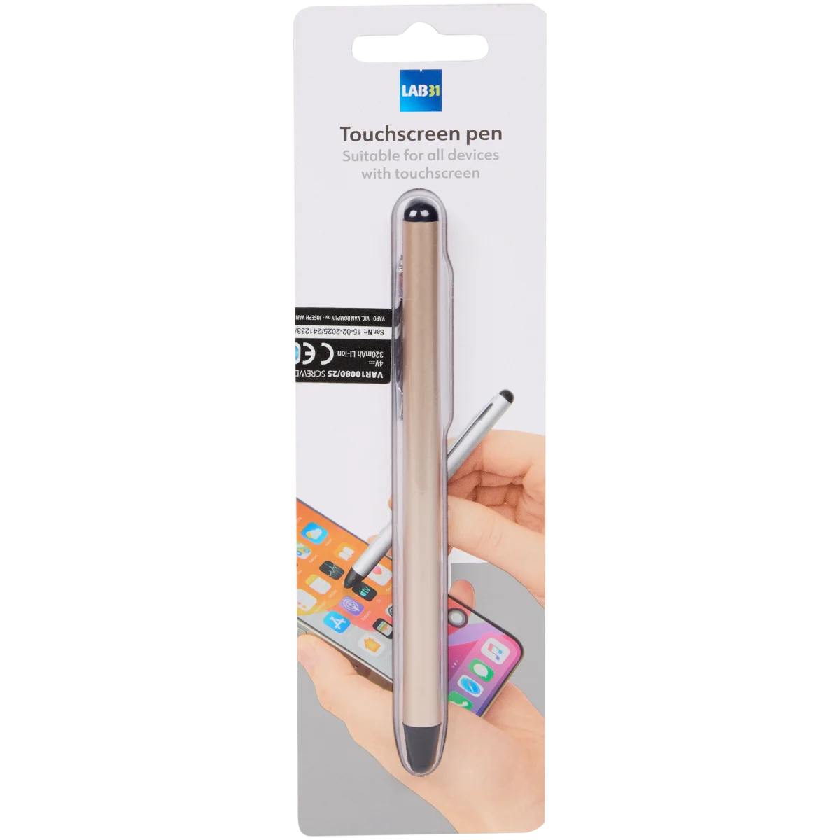 3-PK] 2 in 1 Universale Pennino Touch Screen + a Sfera Penna