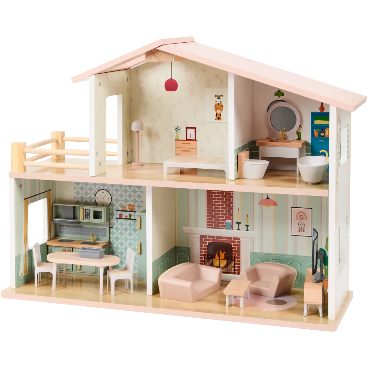 Casa delle bambole in legno Mini Matters Da anni Action IT