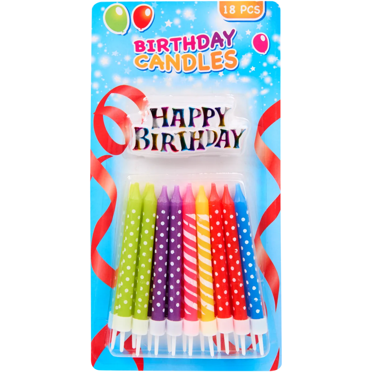 Bougies D'anniversaire Multicolores - 18 Pièces Au Total (2x6 + 6 Bonus) - Neuf Emballé