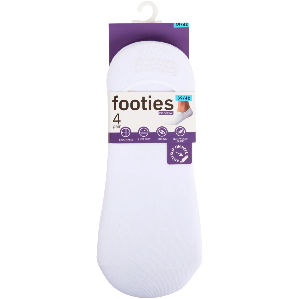 HeySocks Lot De 6 Paires Chaussettes Ballerines Invisibles Femme - Antidérapantes 35-40