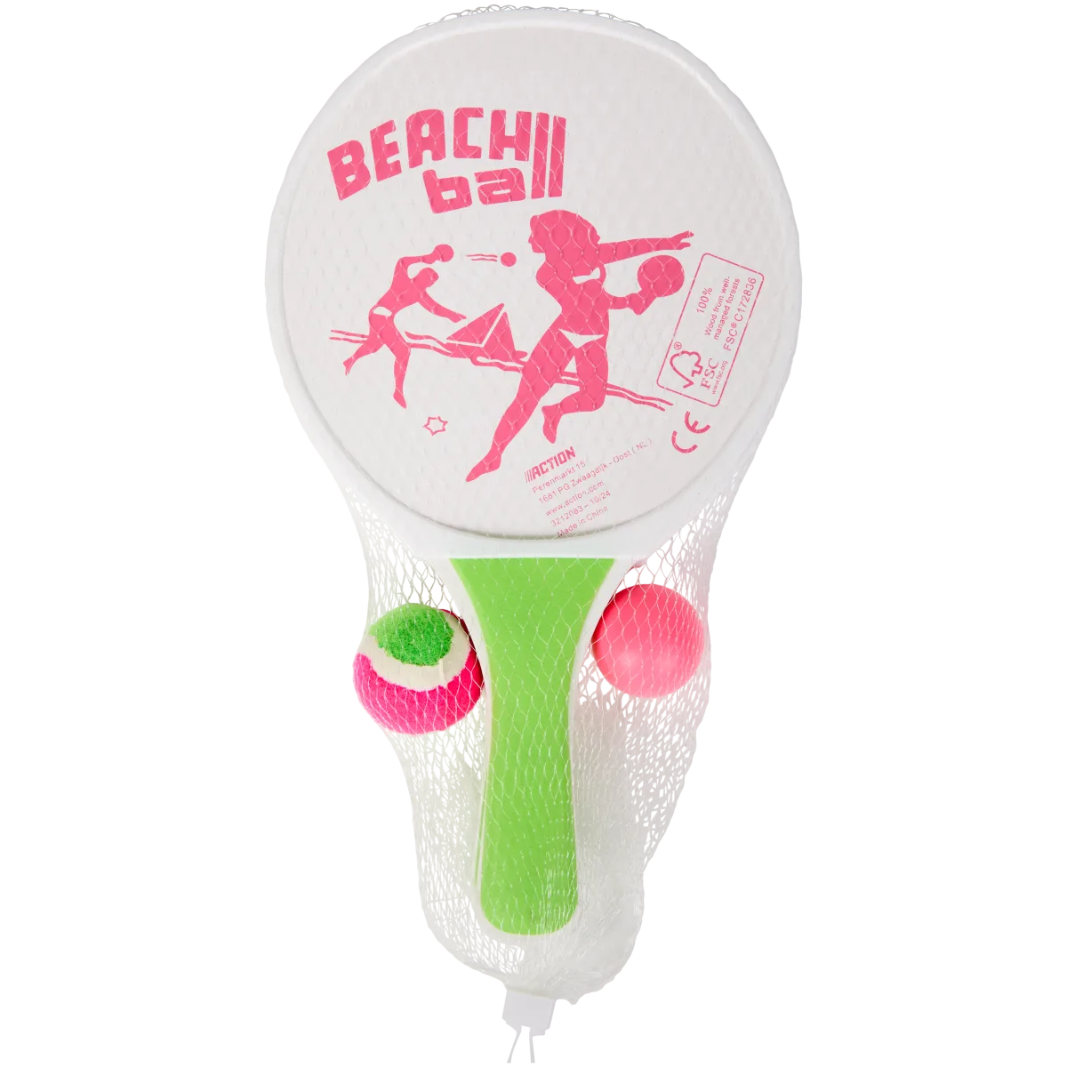 AC Milan Set Di 2 Racchette Con Pallina – Gioco Da Spiaggia E Outdoor Per Bambini E Adulti, Prodotto Ufficiale - 3