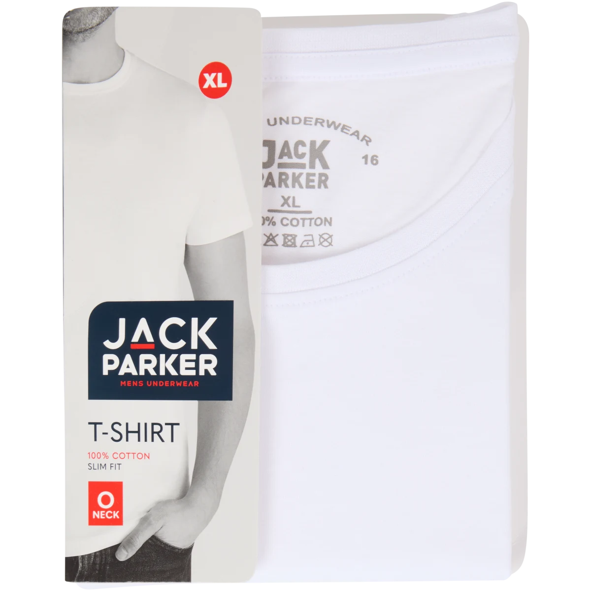 T-shirt Jack Parker Biały Mężczyzna | Action PL