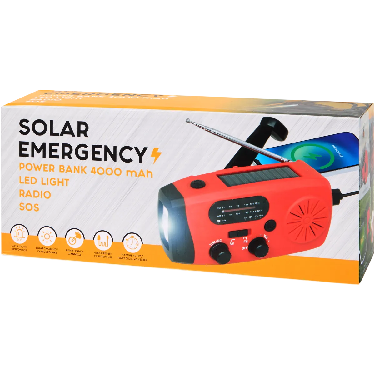 Notfallausrüstung Radio Notfallpro Radio 2.0 - Solarbetrieben Mit 5000mAh Akku (Grün) Notfallradio Mit Kurbel Und Solar
