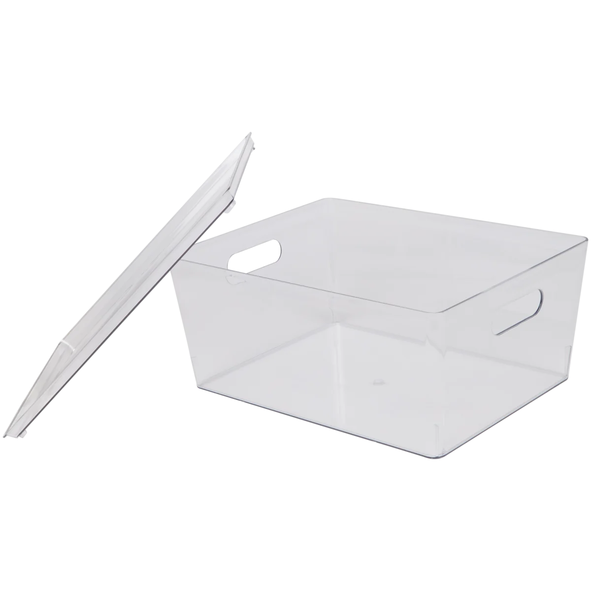 Aufbewahrungsbox mit Deckel – 34 x 26 x 15 cm, Transparant
