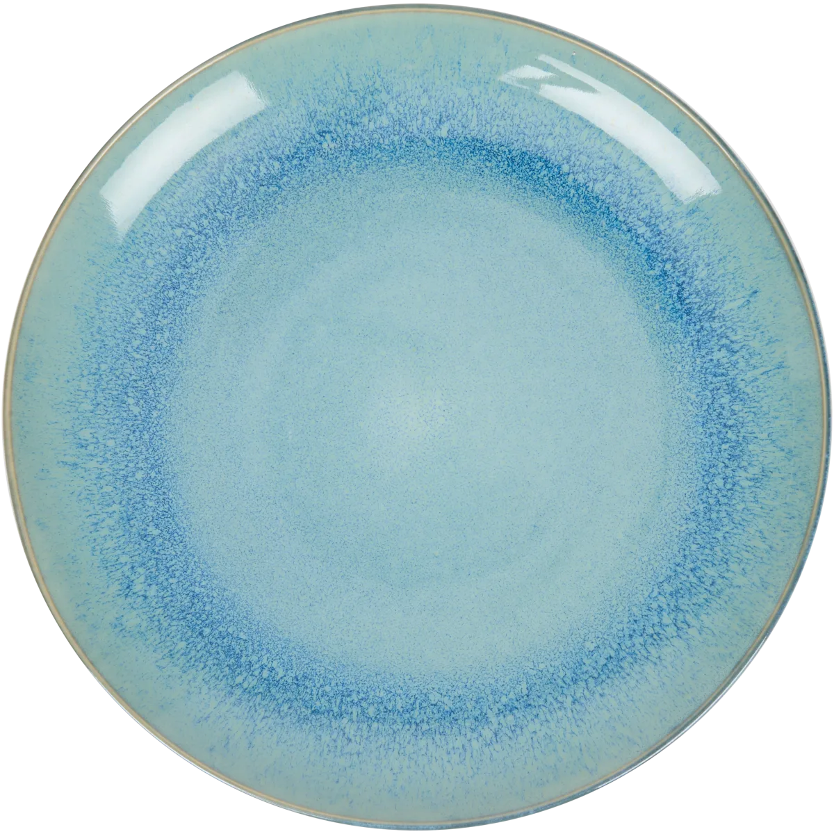 Lot De 6 Assiettes Sia Océan - Grès Bleu 25cm - Neuves - Art De La Table