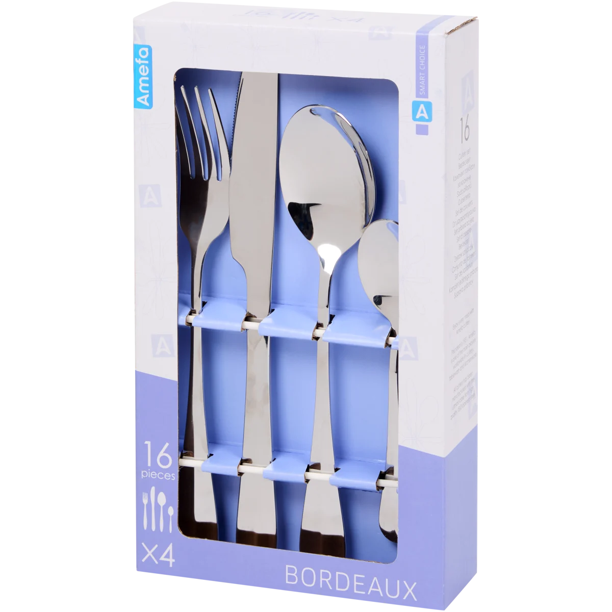 Edelstahl 18/0 Besteck Amefa 16-teiliges Besteckset Square - Edelstahl Mit  Kupfer-Finish Amefa 16-teiliges Besteck Square, image size:1200x1200