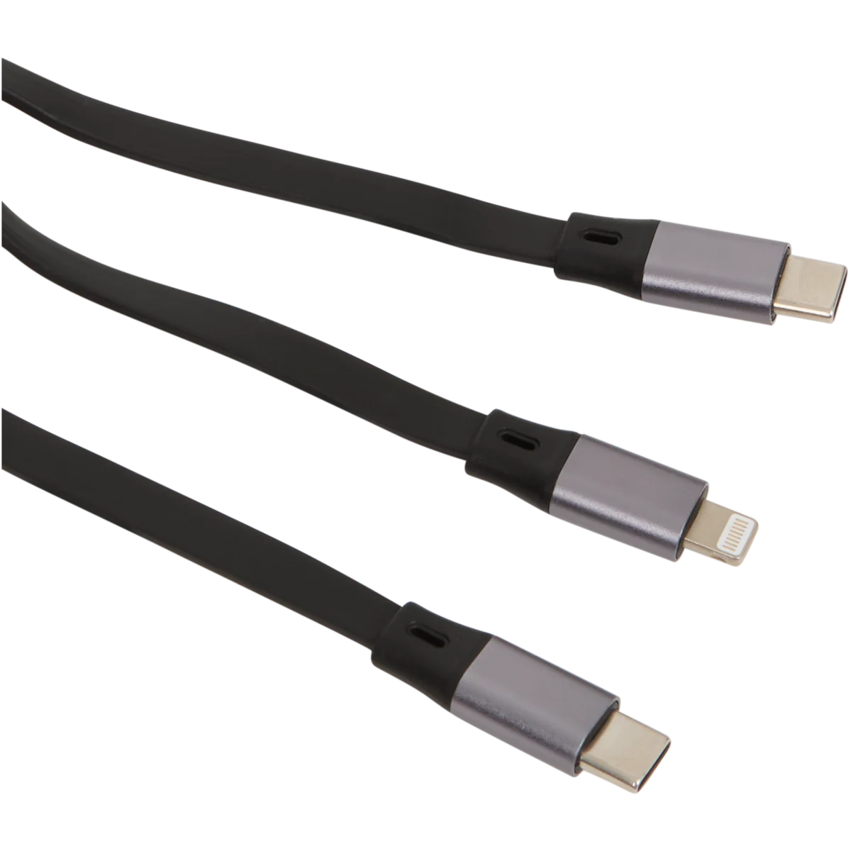 Cavo dati e ricarica 3 in 1 Sologic – 1 m, Nero | IT