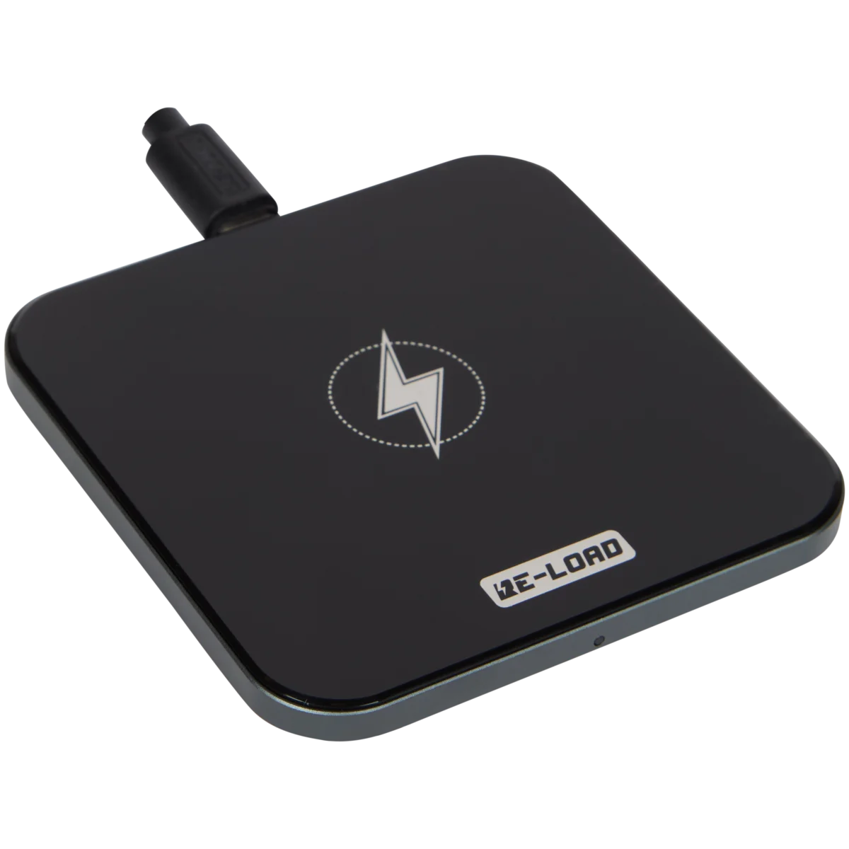 Caricabatterie Wireless QI Veloce 15W Look Electronics, Nero Con Grigio Siderale, Include Cavo