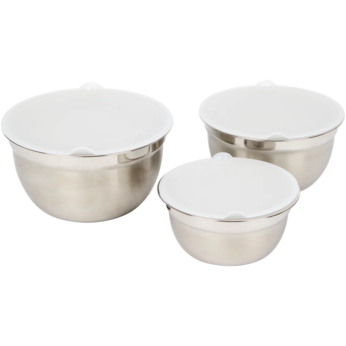 Lot De 6 Bols à Mélanger En Acier Inoxydable 17cm - Argent