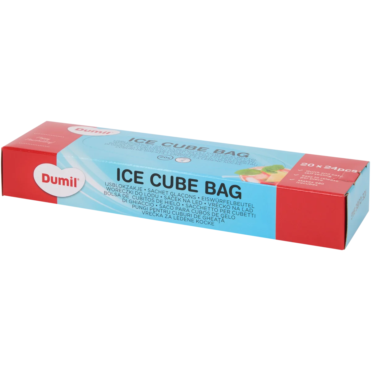 50 Sacchetti Per Cubetti Di Ghiaccio In PE Riutilizzabili: Per Succhi, Salse, Brodi, 31x18,5 Cm, Pratici E Leggeri