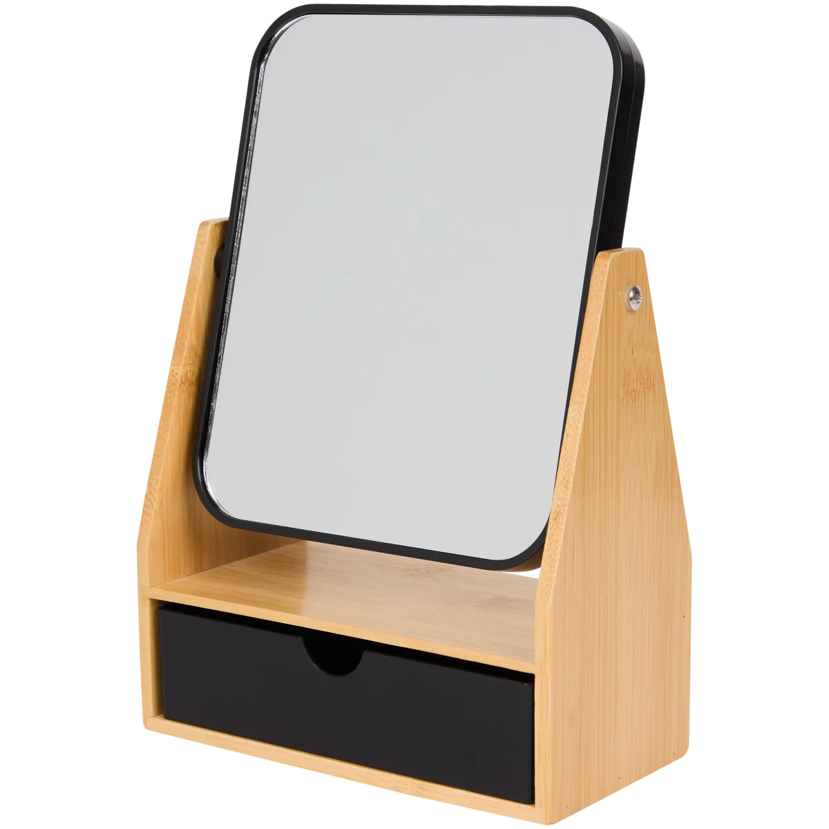 Bambus-Spiegel mit Organizer  Bambus, Glas | Action DE