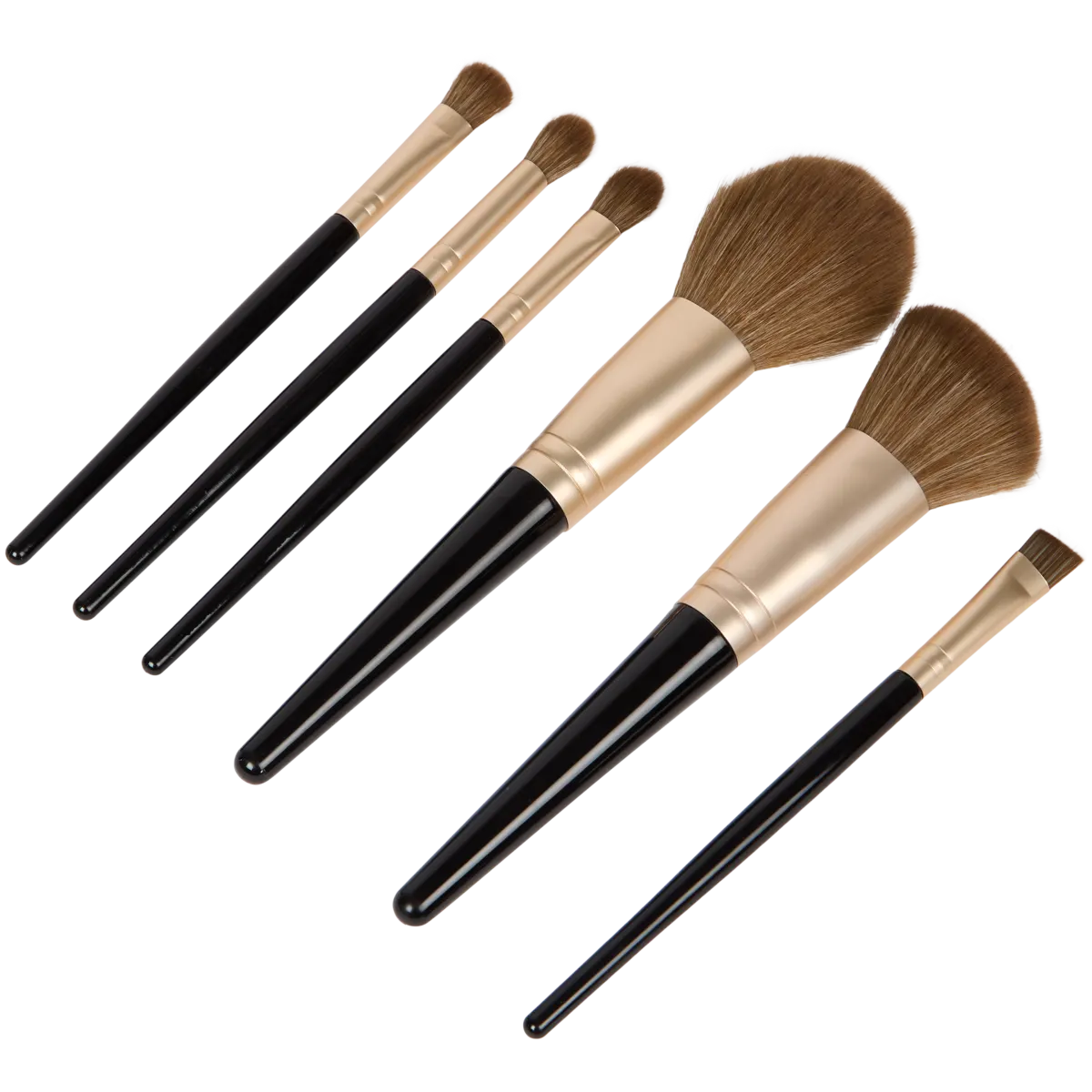 Clay Beauty Fresh Cover Make Up 4個セット Set de pensule de machiaj în geantă de călătorie – 6 bucăți