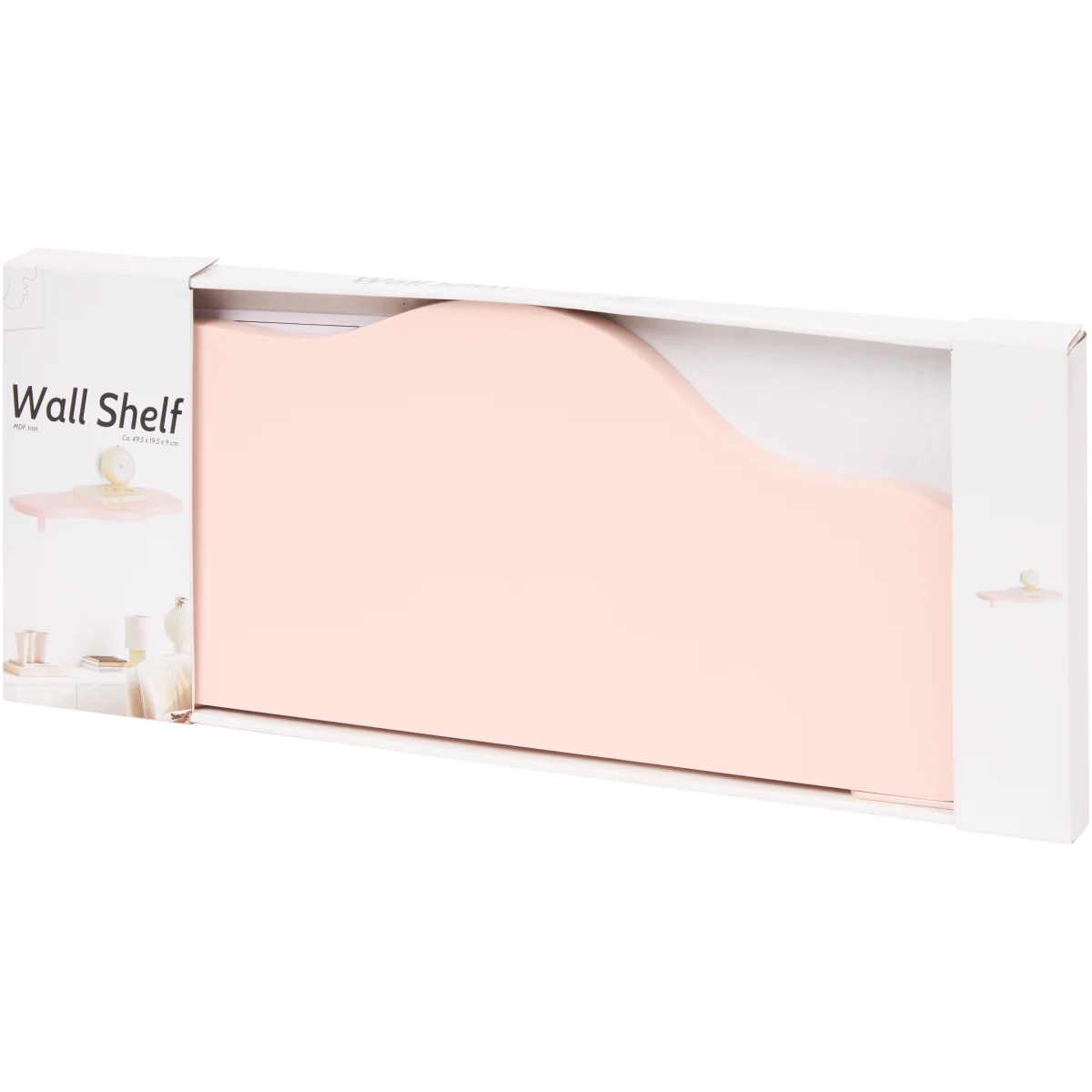 Wandregal in Wolkenform – 49,5 x 19,5 x 9 cm