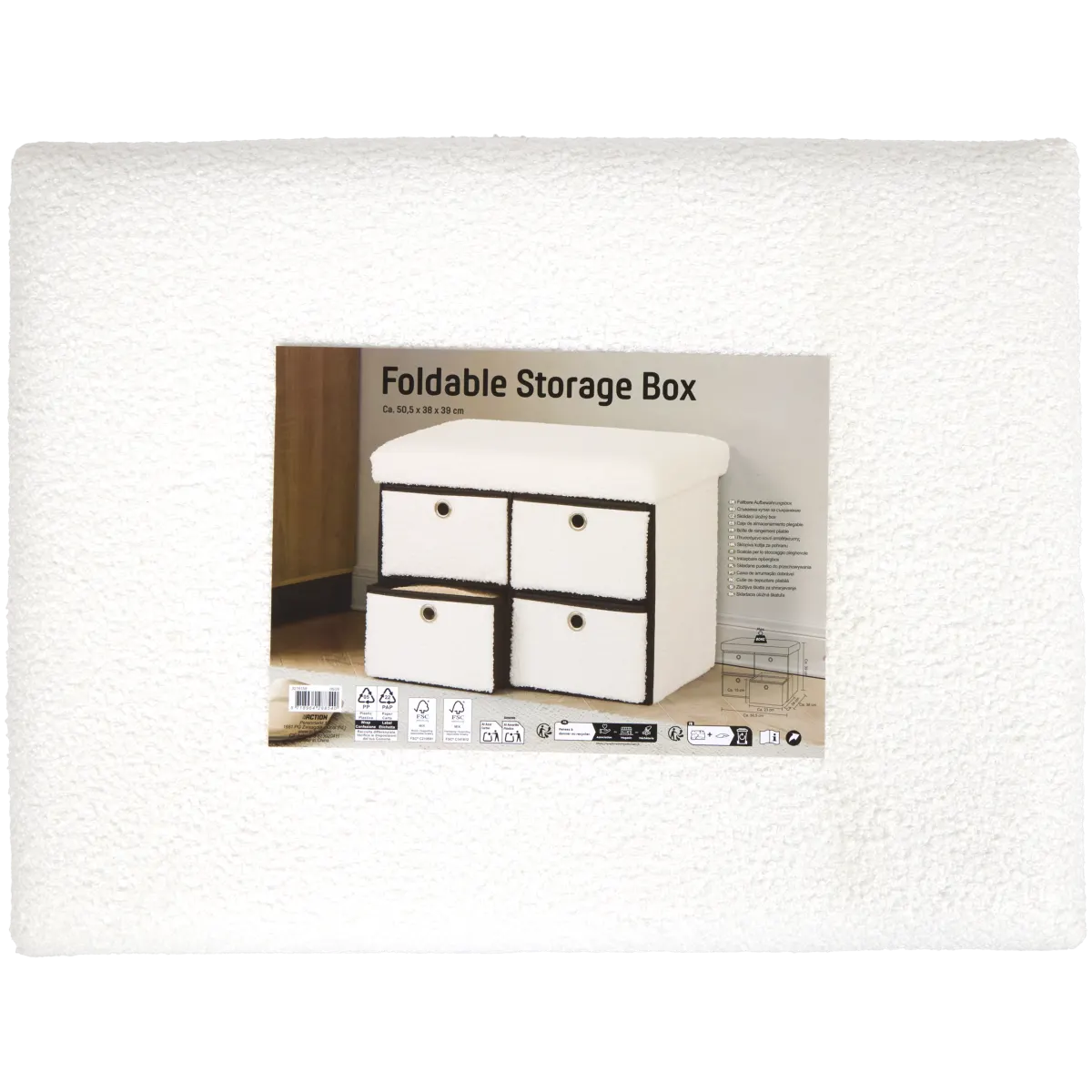 Faltbare Aufbewahrungsbox – 50,5 x 38 x 39 cm