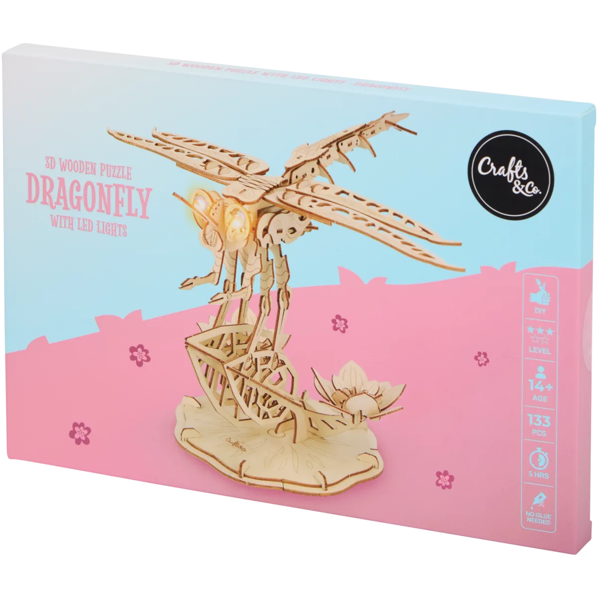 Puzzle 3D din lemn cu leduri Crafts & Co | Action RO