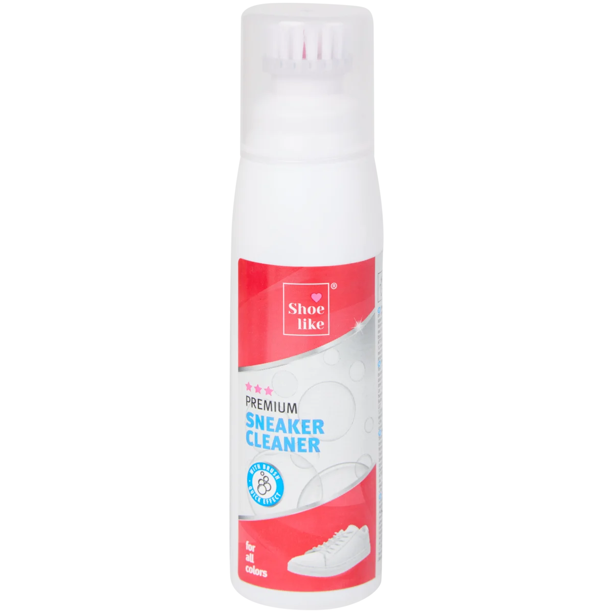 Ready Foam Nettoyant Chaussures Blanches 200 Ml – Kit Complet Avec Brosse + Serviette, Formule Douce Pour Toile, Cuir, Tricot
