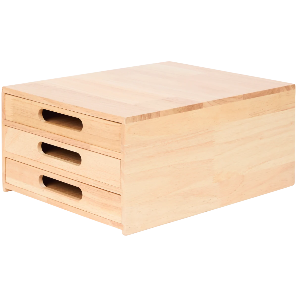 Organizer aus Gummibaumholz – 250 x 330 x 150 mm, Braun, Holz