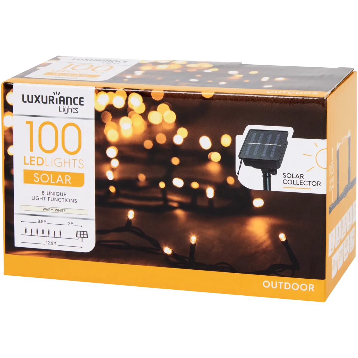 Luxuriance Lights Solarlichterkette – 13 m, 12,9 m Kabellänge