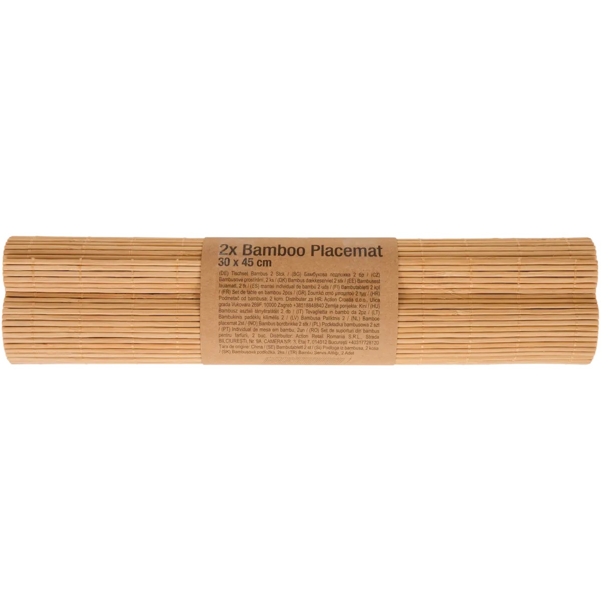 Bambus-Tischset  Braun, 45 x 30 cm | Action CH