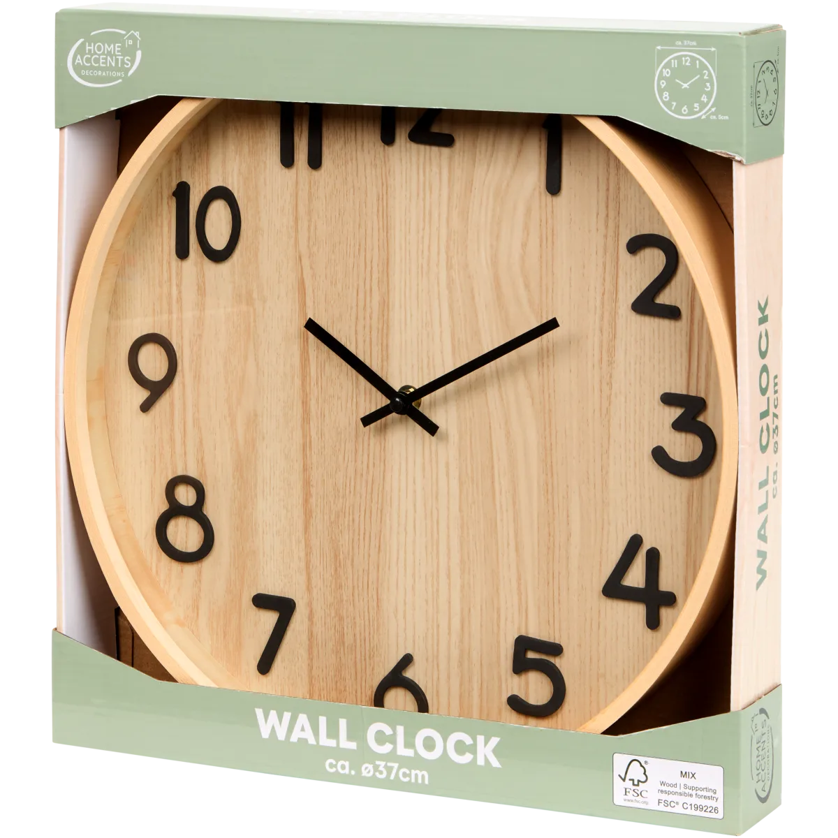 Wanduhr – Ø 37 x 5 cm