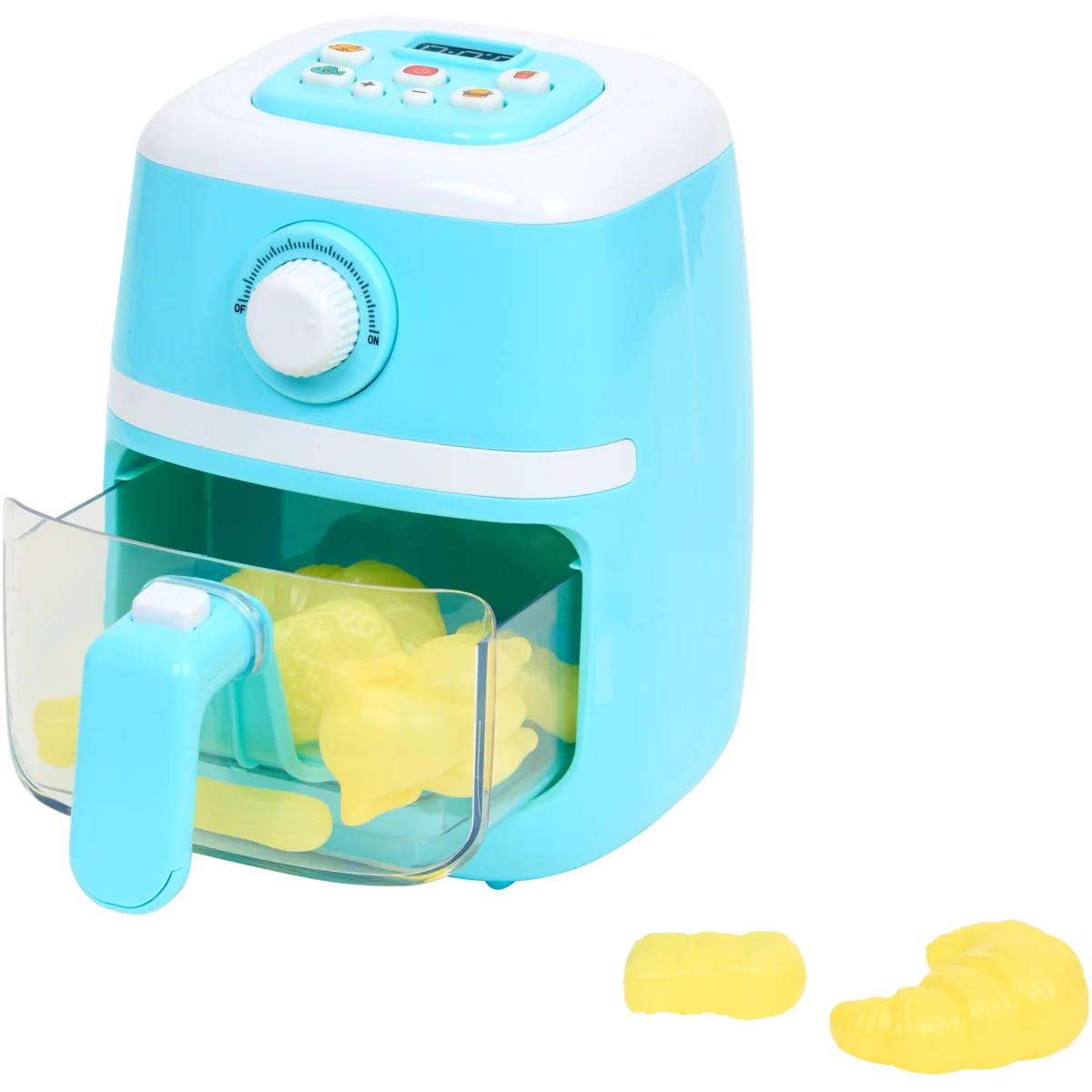 Harilla Set De Cuisine Pour Enfant – Friteuse Jouet Avec Accessoires, Changement De Couleur, Sons Et Lumières, Bleu