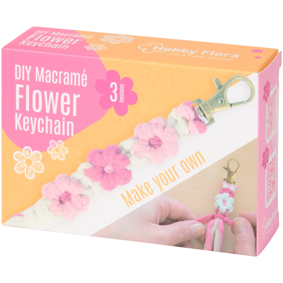 Hobby Flora DIY-Makramee-Schlüsselanhänger