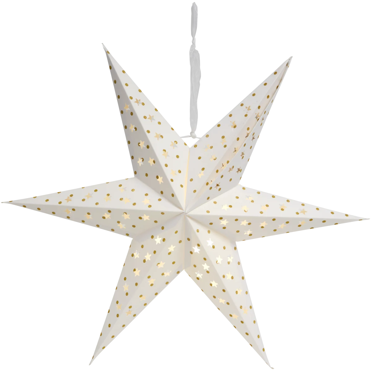 Papierstern mit LED-Beleuchtung – Ø 60 cm