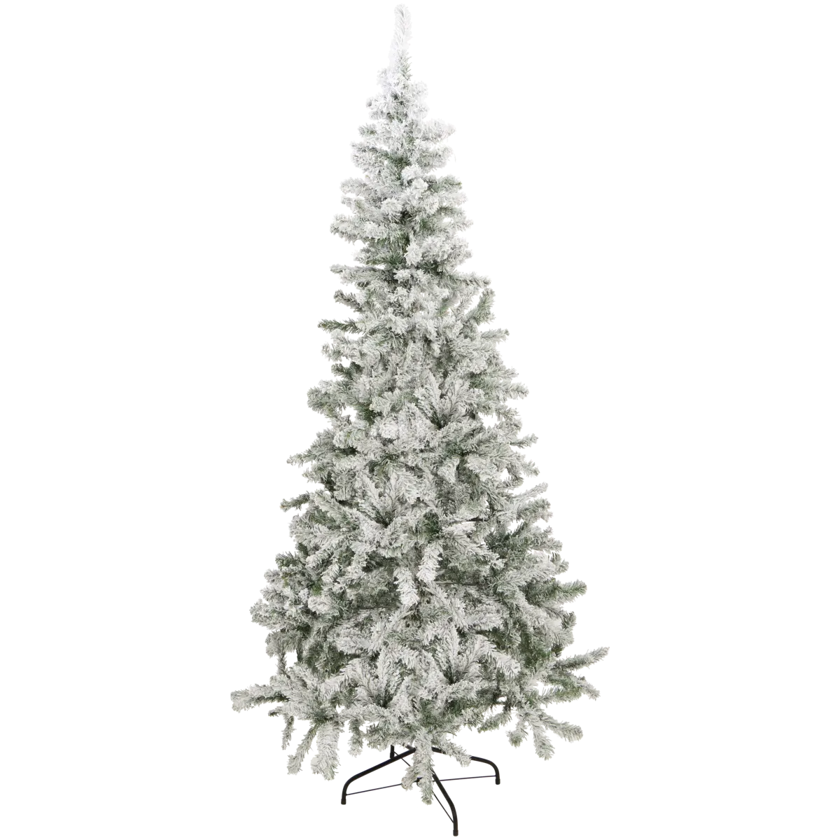 Weihnachtsbaum mit Schnee – 210 cm, Grün