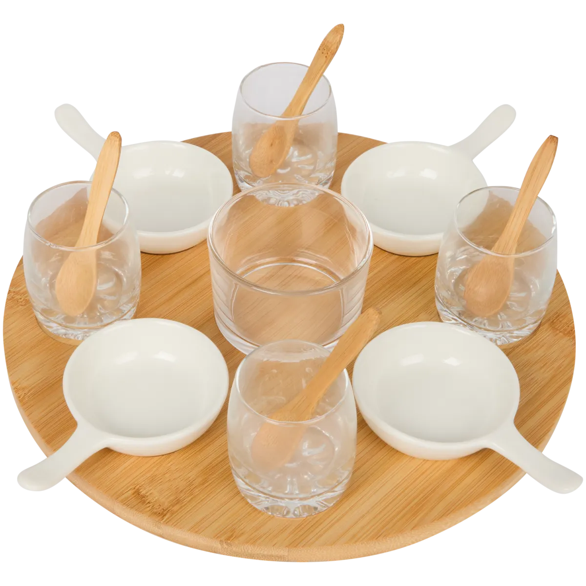Servierset auf Drehteller   27 x 8,5 cm, 14-teilig | Action CH
